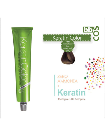 Keratin Hair Color 100 ml 7.00